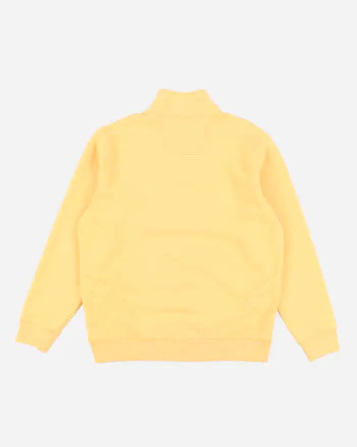 00s Eddie Bauer Yellow Quarter Zip Sweatshirt - M