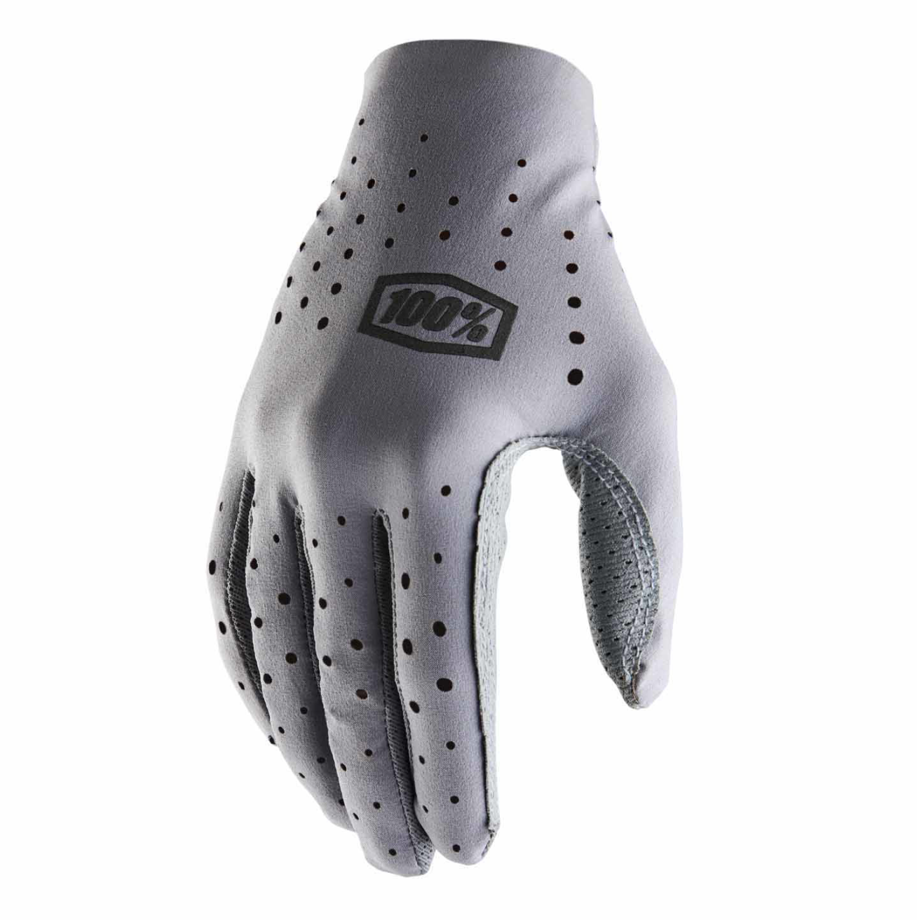 100% SLING Full Finger Cycling Mountain Bike Gloves Grey - XLarge