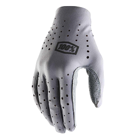 100% SLING Full Finger Cycling Mountain Bike Gloves Grey - XLarge