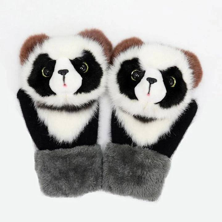 2022 new cartoon plush knitted gloves