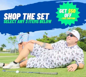 $50 OFF POLO, SHORTS, HAT SET