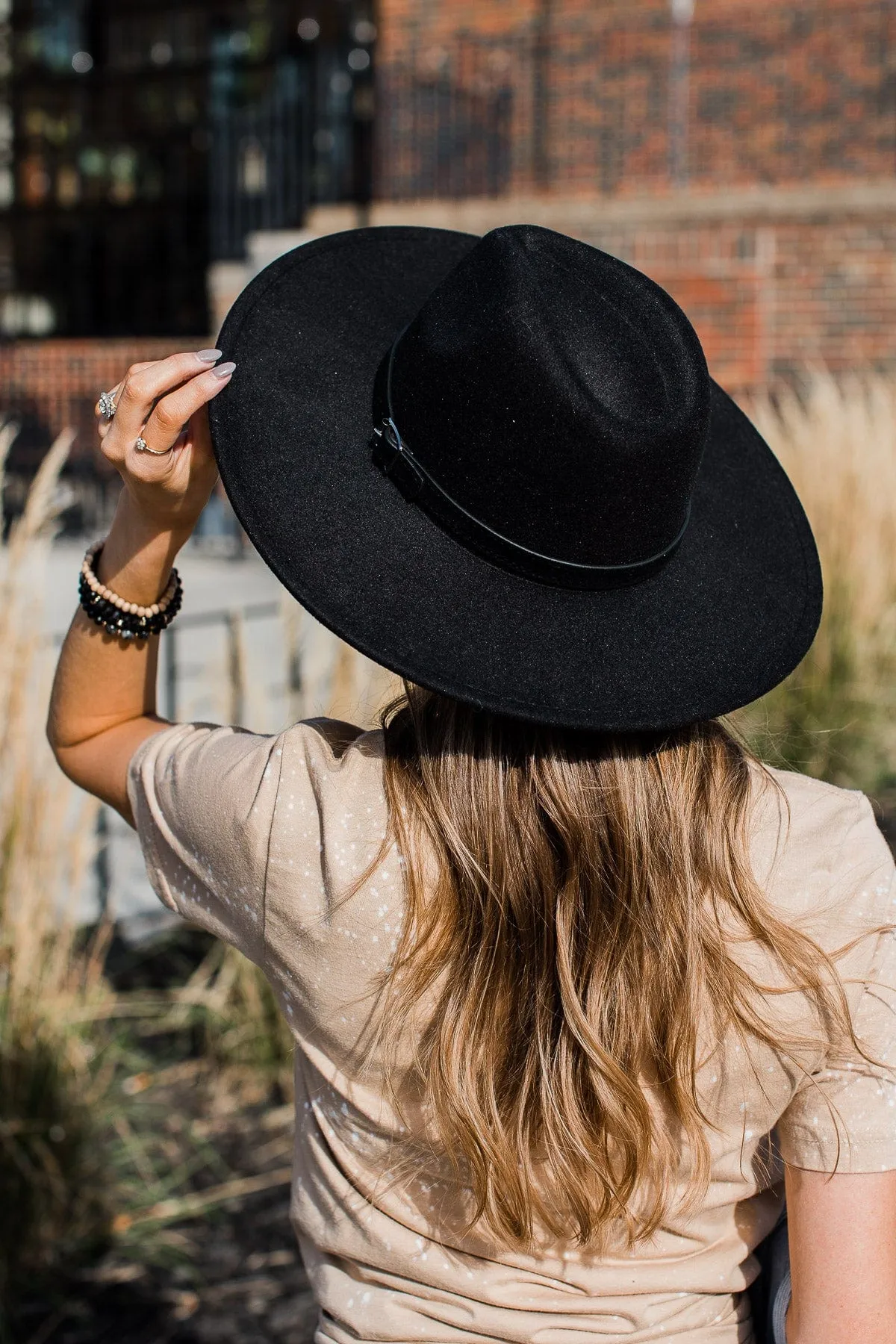 A Perfect Match Panama Hat- Black