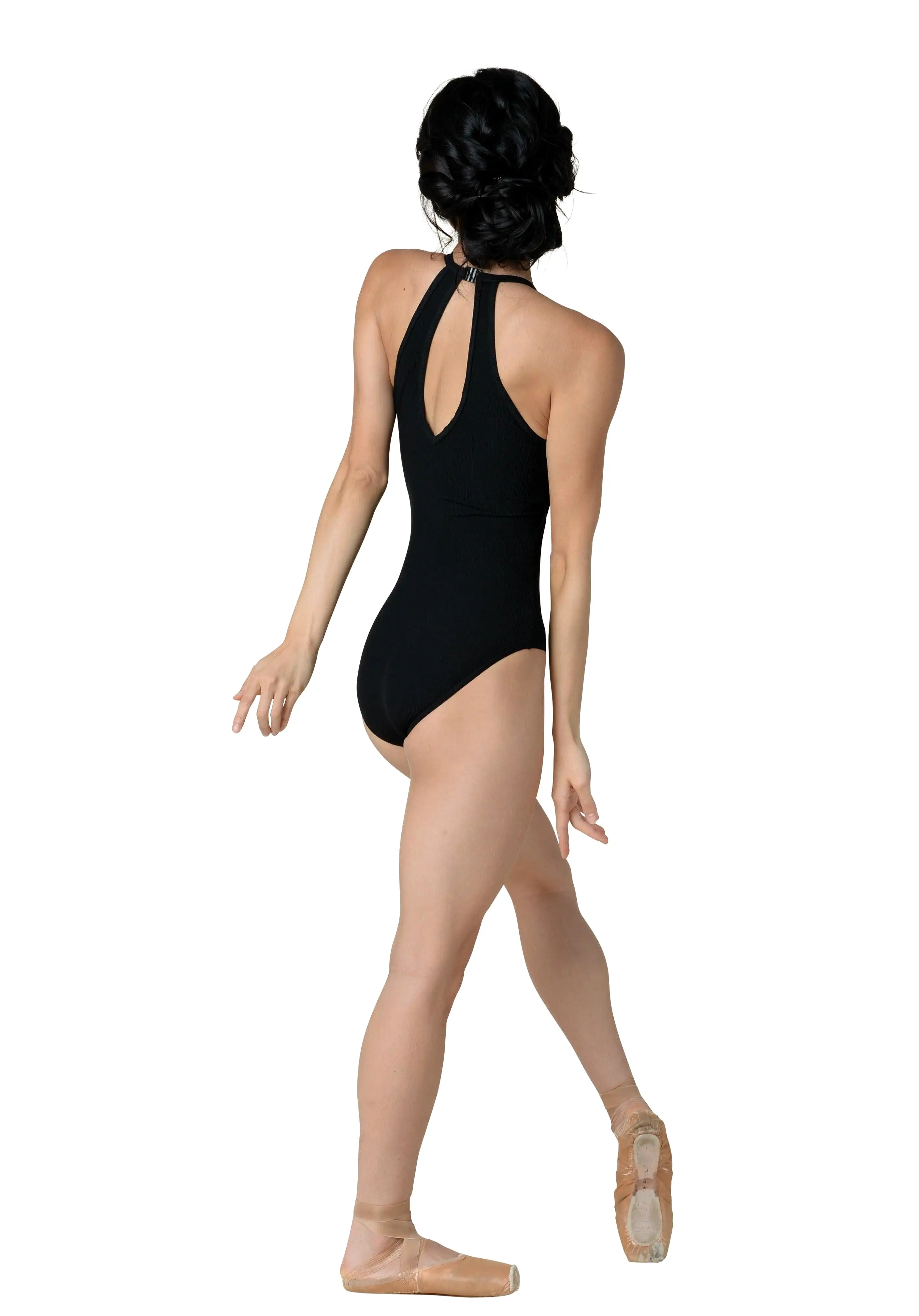 Adult Kennedy Ribbed Halter Leotard