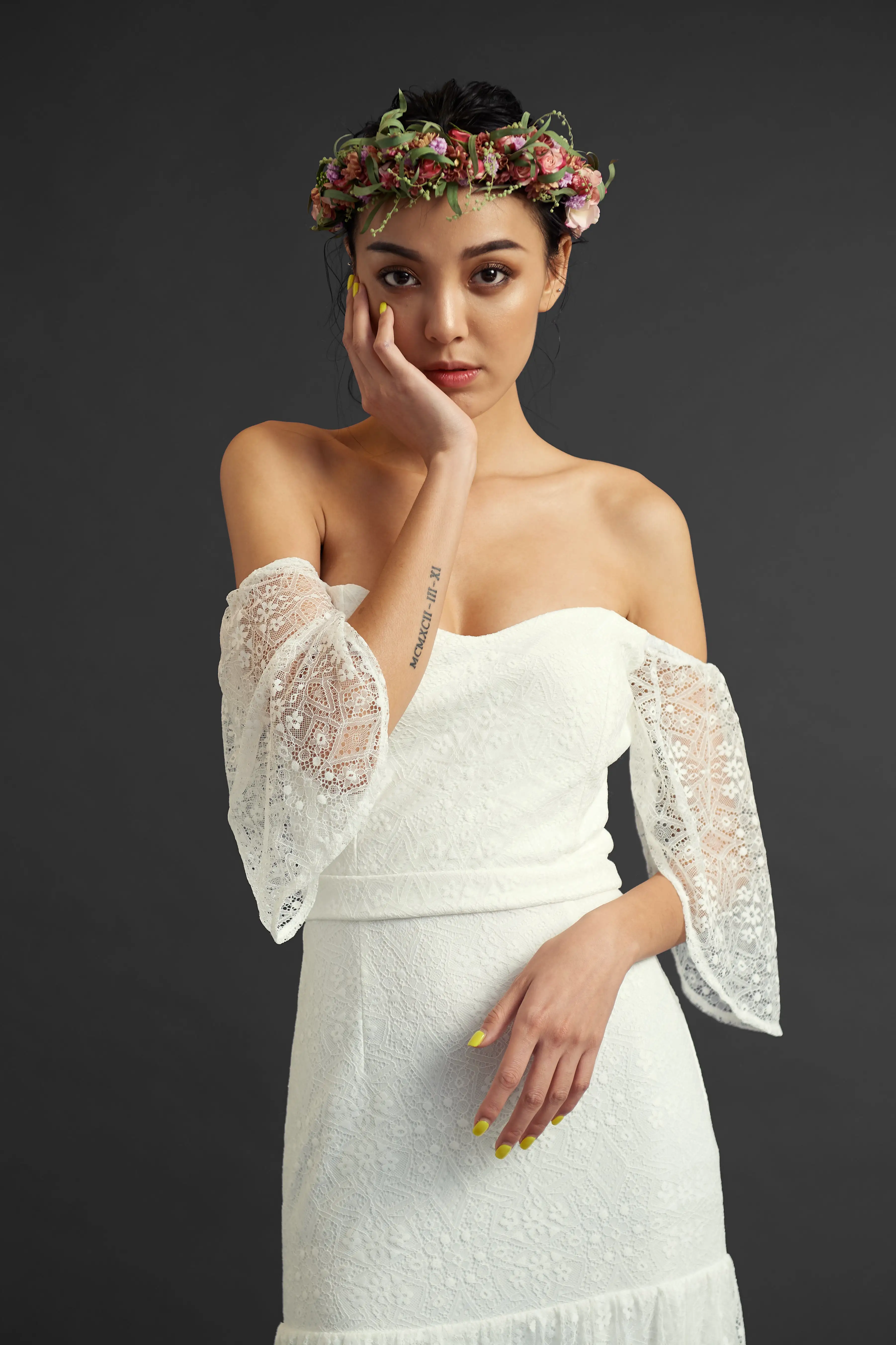 All Yours two ways lace gown