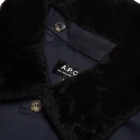 A.P.C. Sheepskin Collar JacketDark Navy