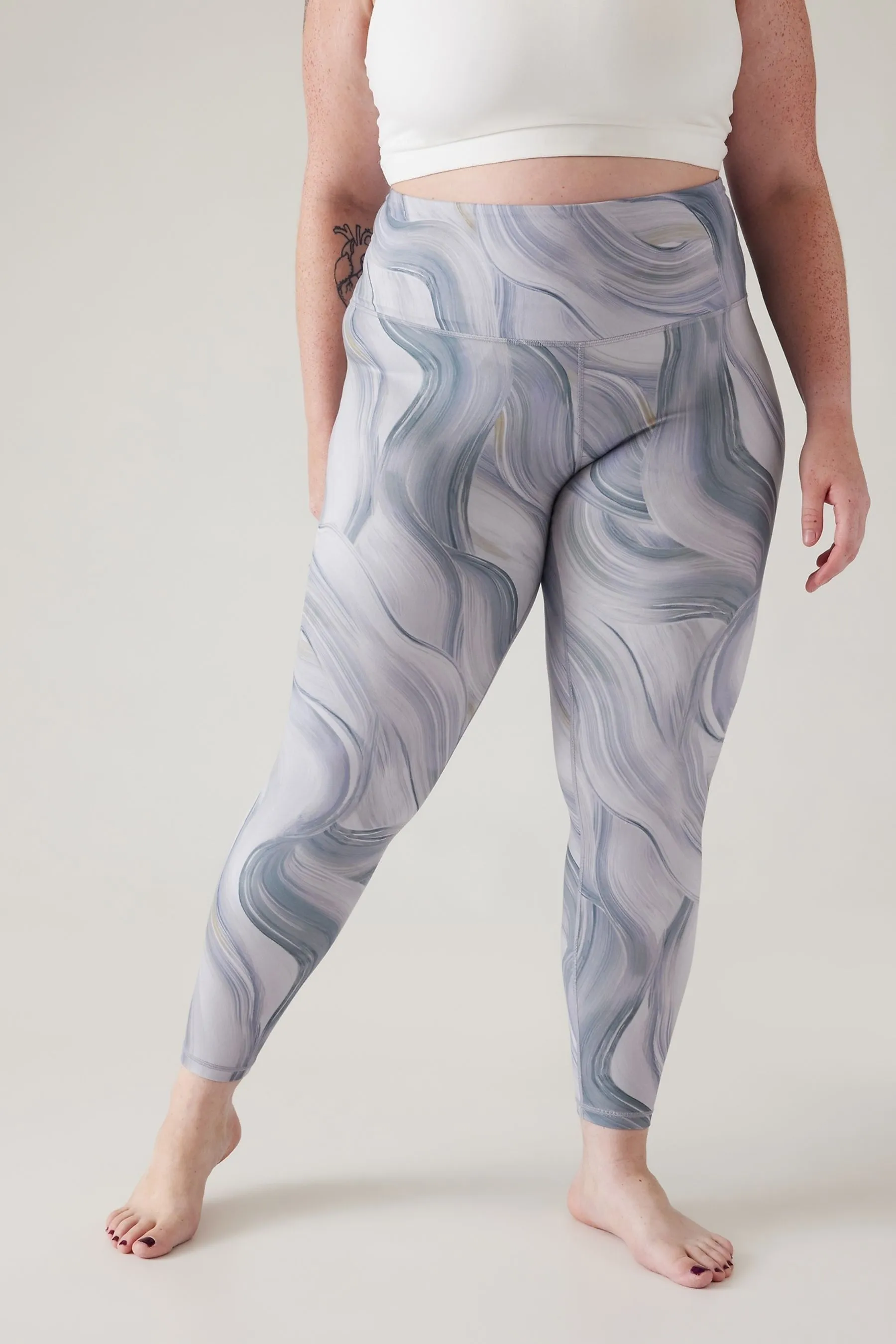 Athleta Grey Elation Leggings