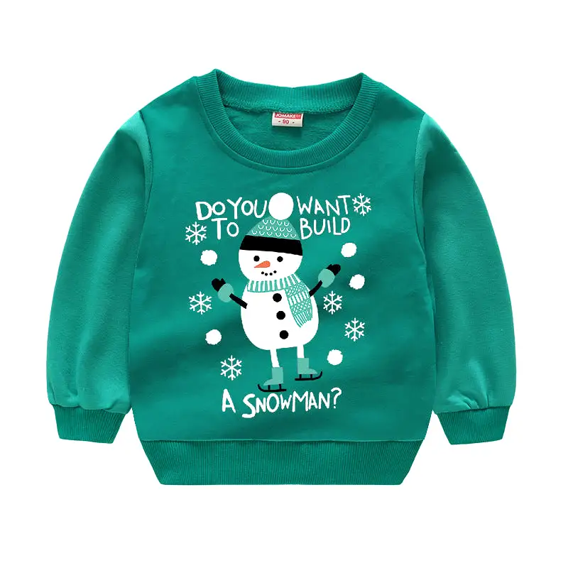 Baby Kid Girls Boys Letters Cartoon Print Christmas Hoodies Sweatshirts Wholesale 23112801