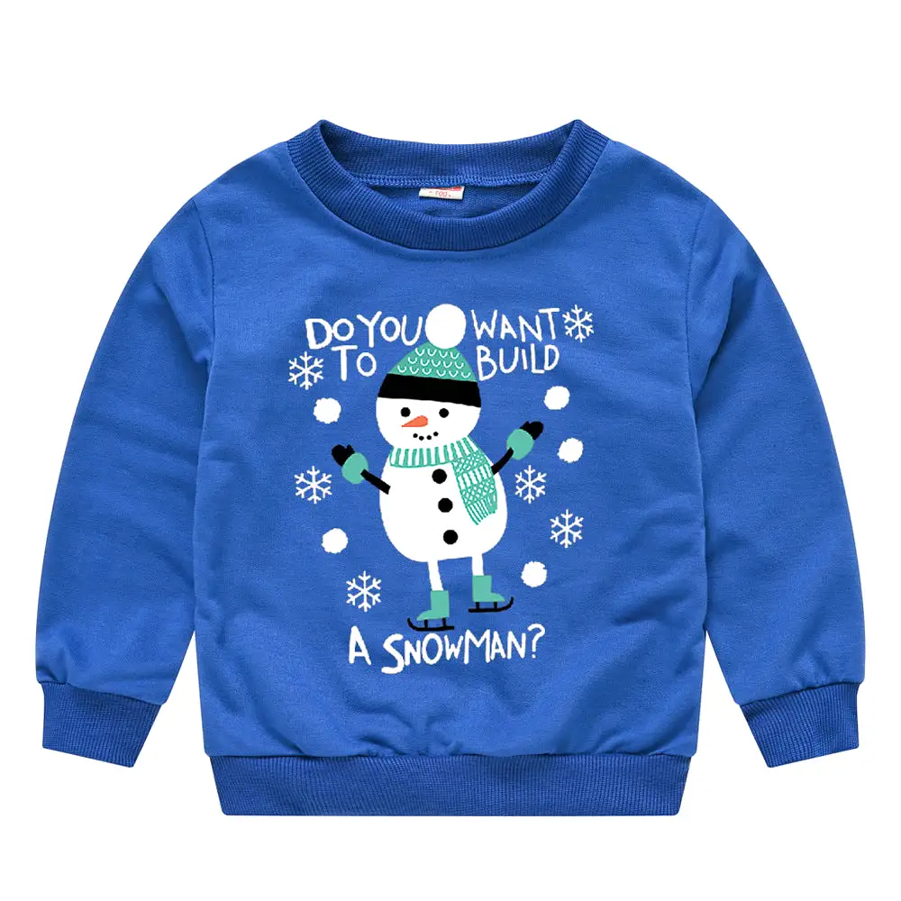 Baby Kid Girls Boys Letters Cartoon Print Christmas Hoodies Sweatshirts Wholesale 23112801