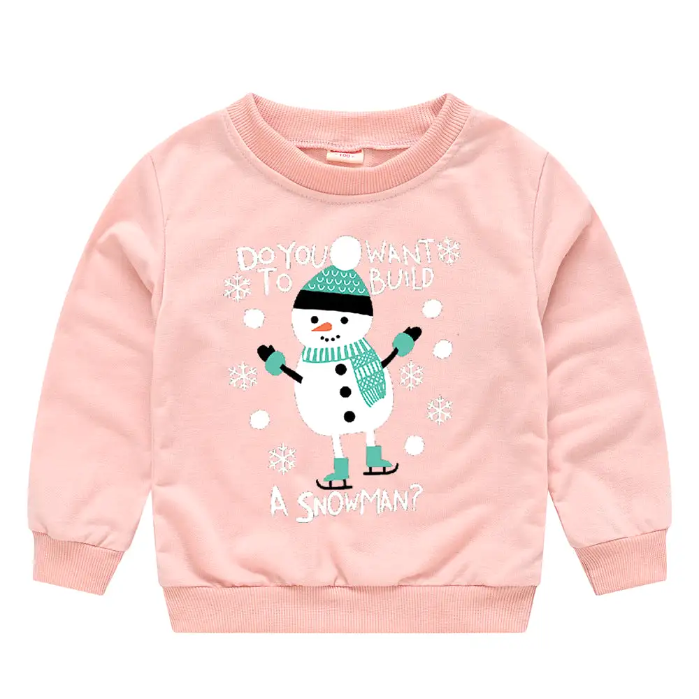 Baby Kid Girls Boys Letters Cartoon Print Christmas Hoodies Sweatshirts Wholesale 23112801