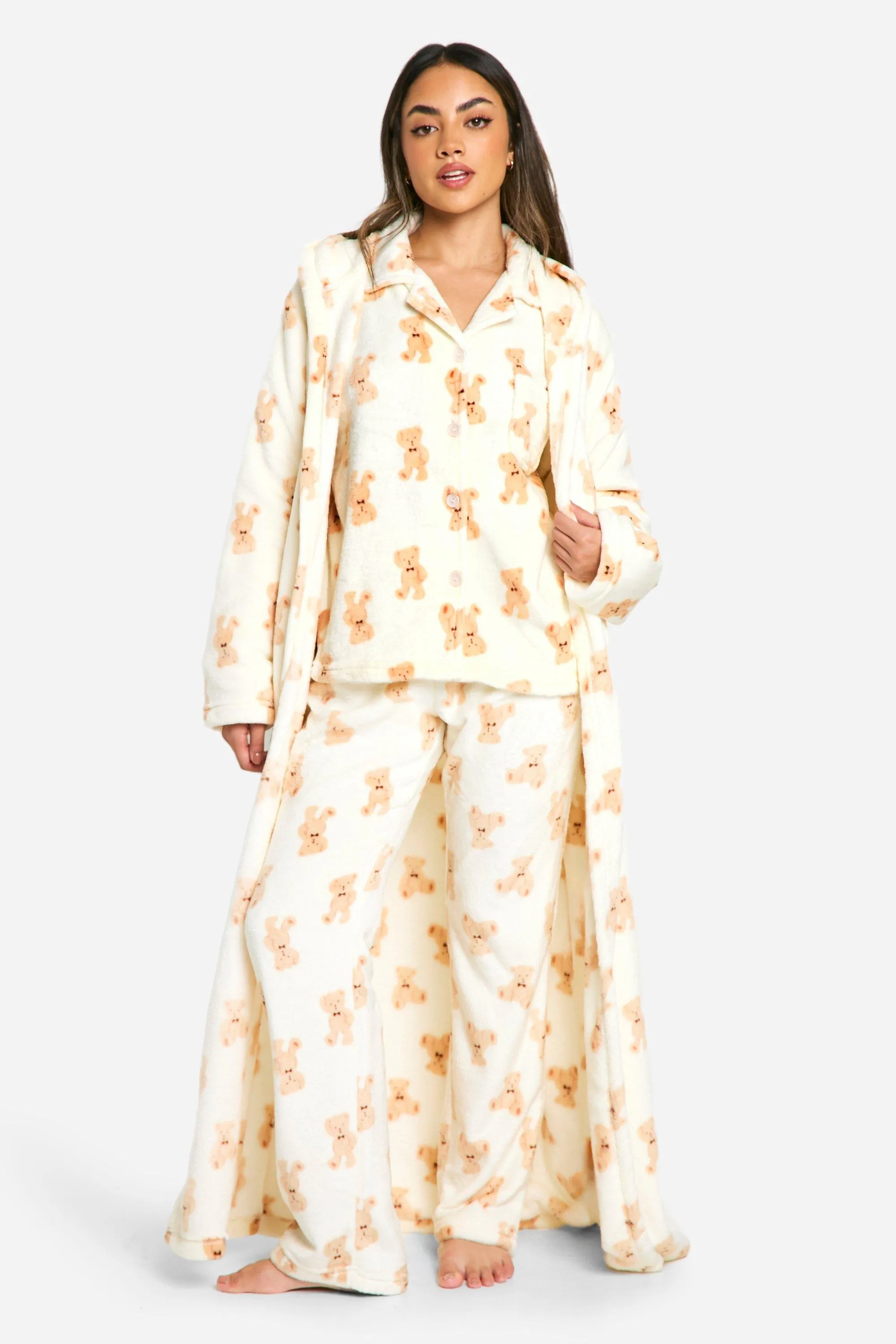 Bear Fleece Maxi Dressing Gown