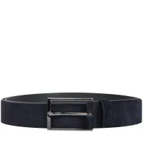 BOSS 'Calindo' Suede Belt Dark Blue