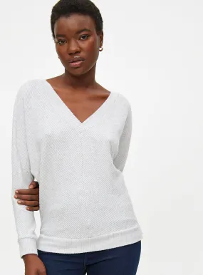 Buy Light Grey Soft Touch V Neck Jumper L | Jumpers | Tu