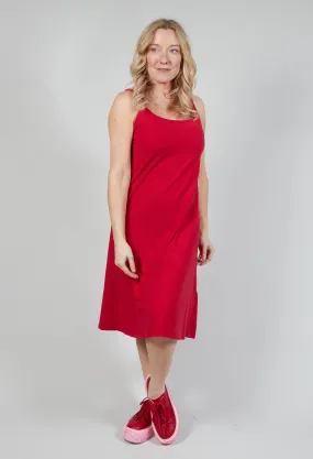 Cami Jersey Dress in Chili