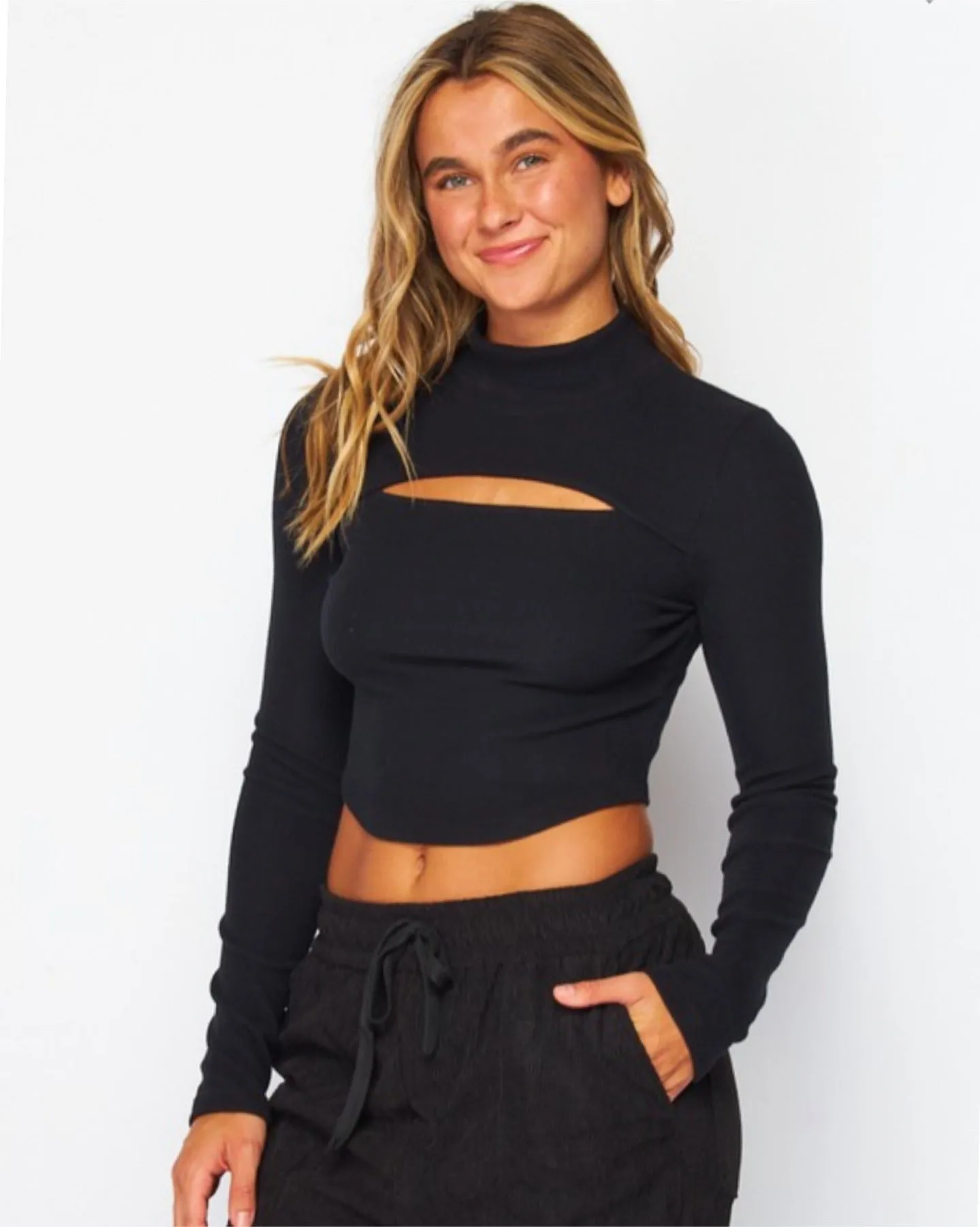 Casual Crush Mock Neck Top