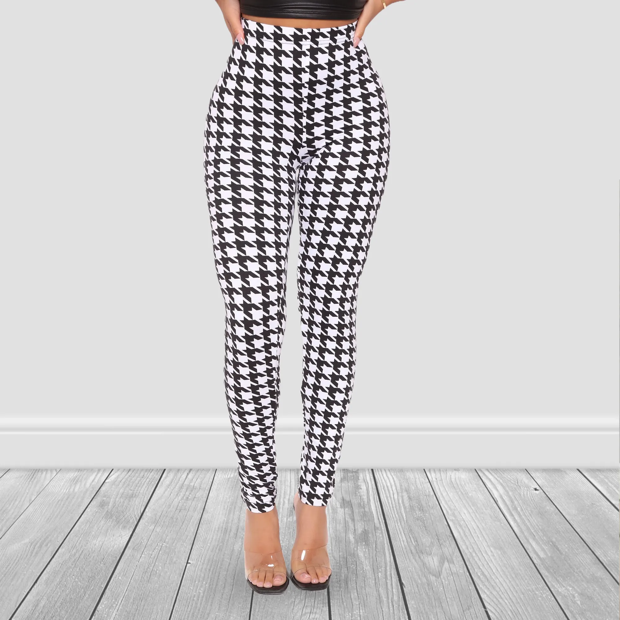 Classic Houndstooth Soft Leggings