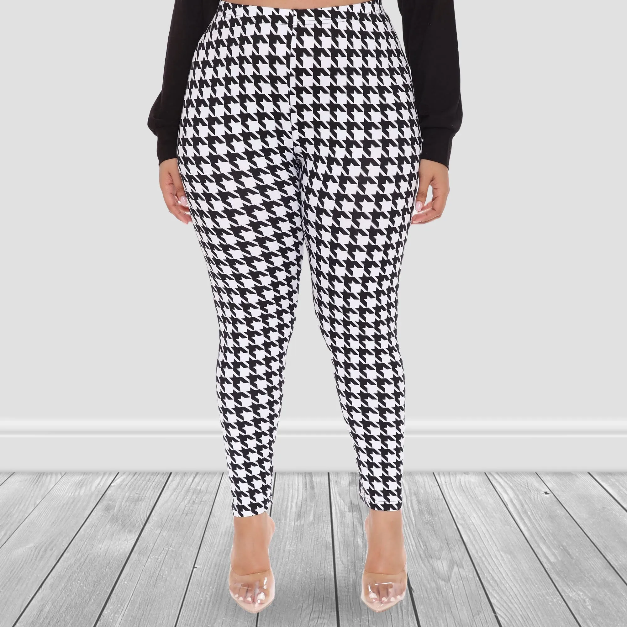 Classic Houndstooth Soft Leggings