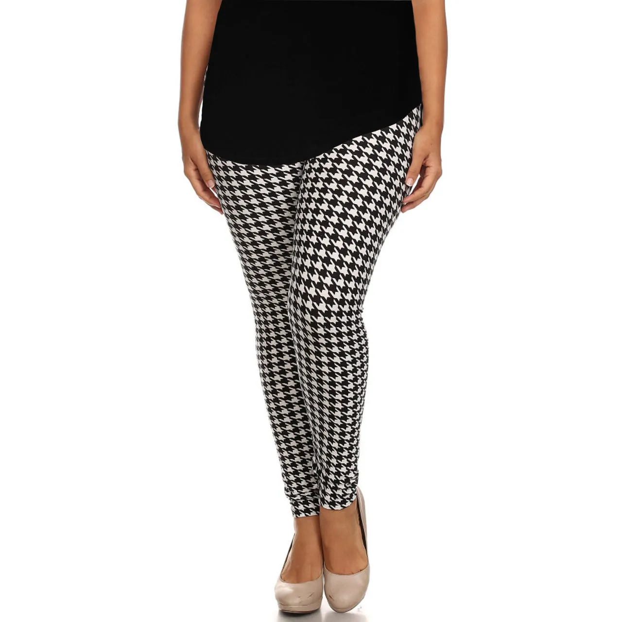 Classic Houndstooth Soft Leggings