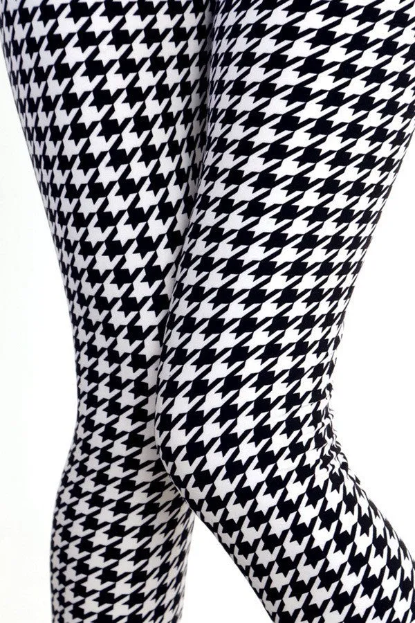 Classic Houndstooth Soft Leggings