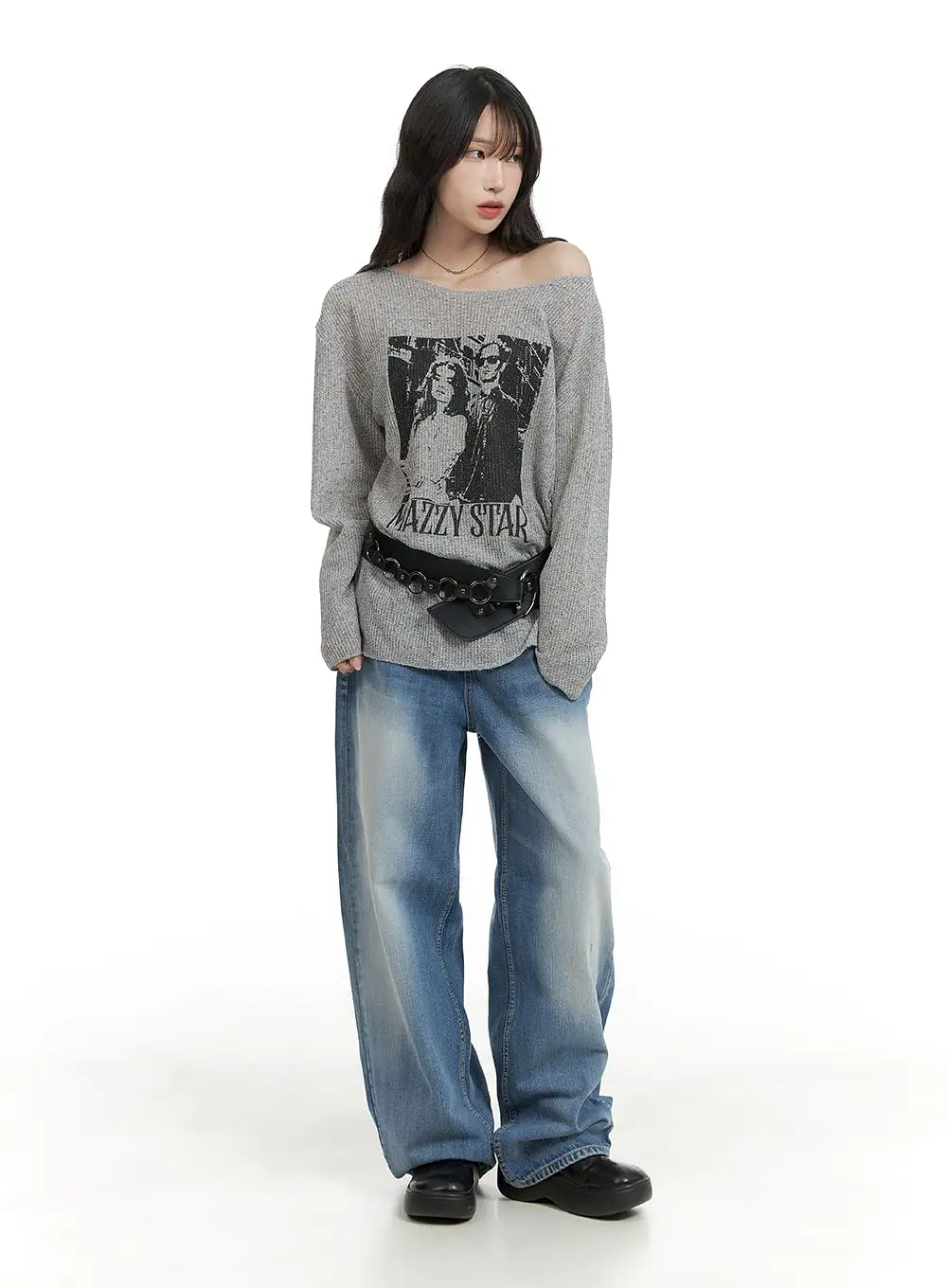 Comfy Wide Fit Baggy Jeans CA408