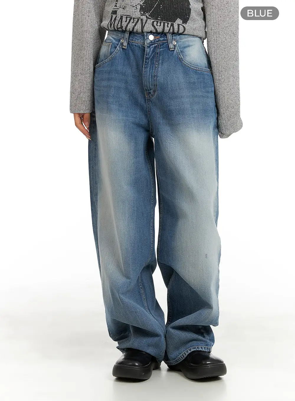 Comfy Wide Fit Baggy Jeans CA408