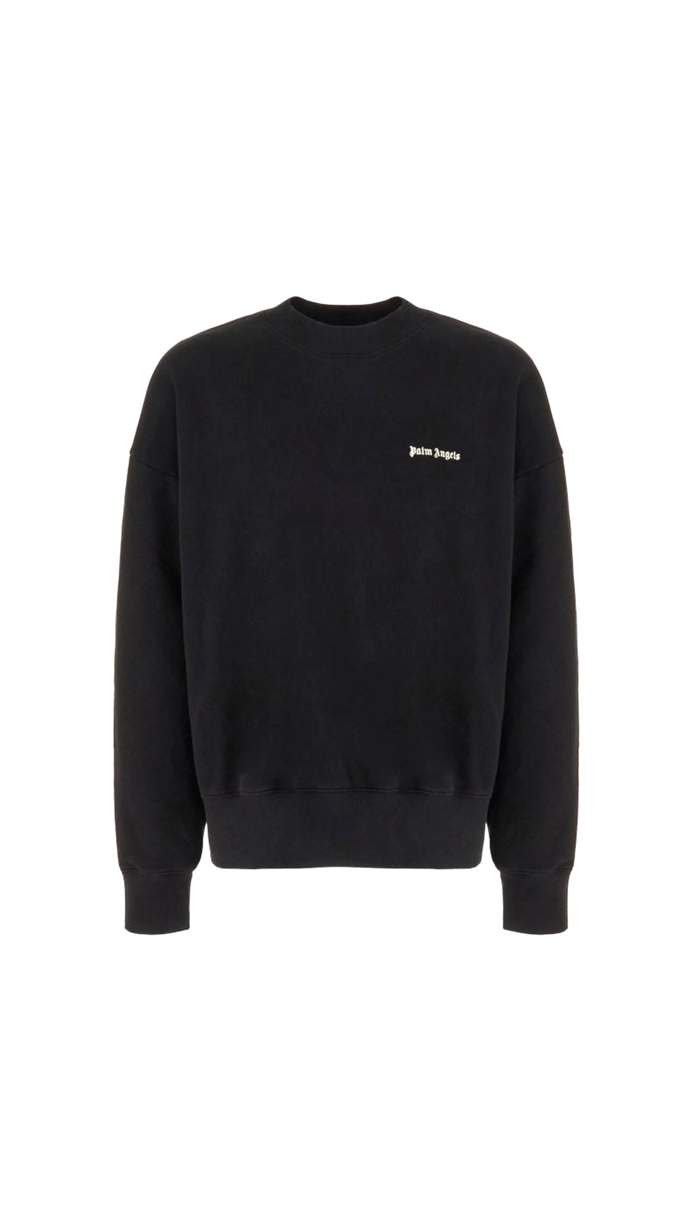 Cotton Logo Sweatshirt - Black