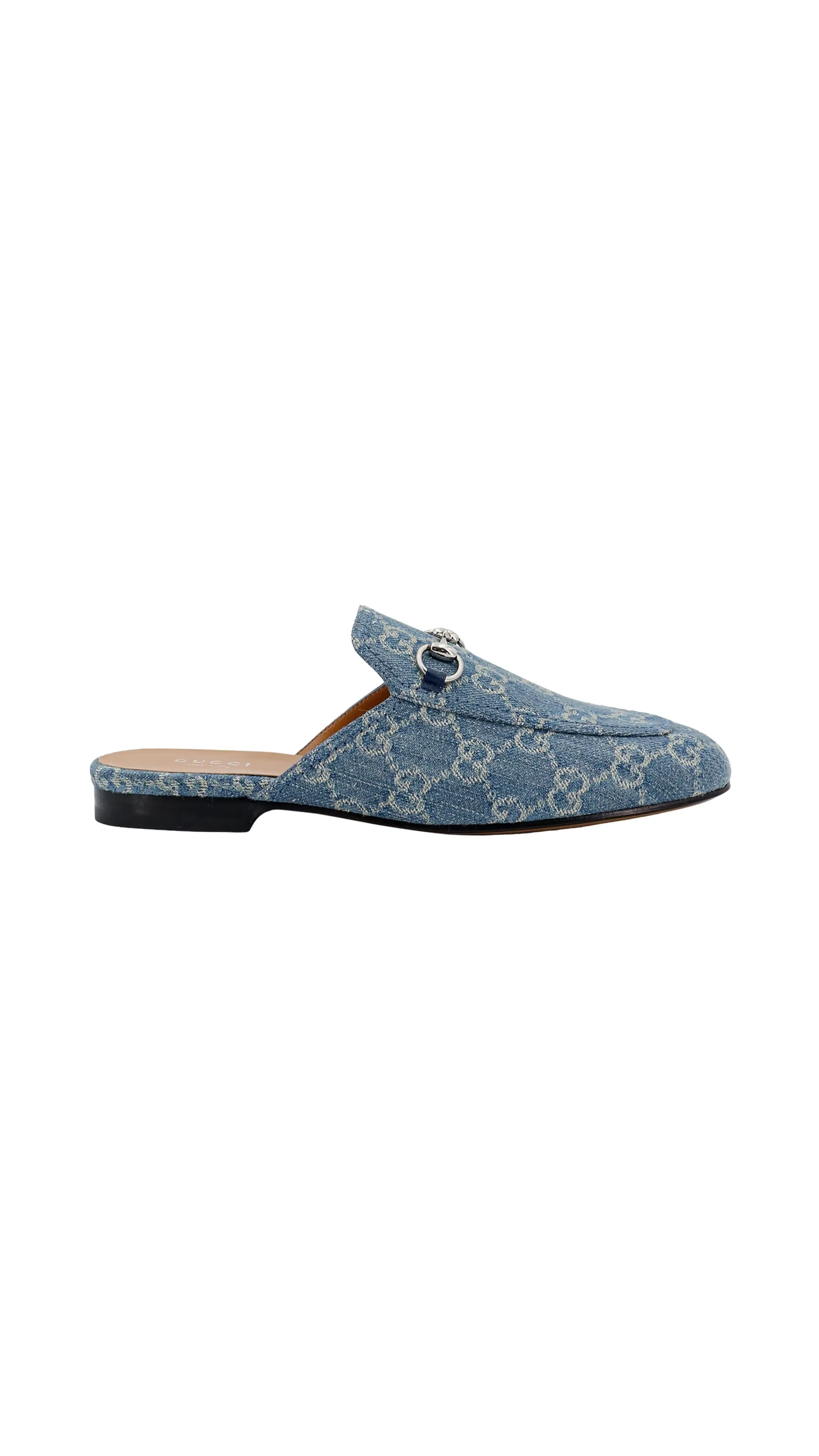 Denim Princetown Slipper - Blue