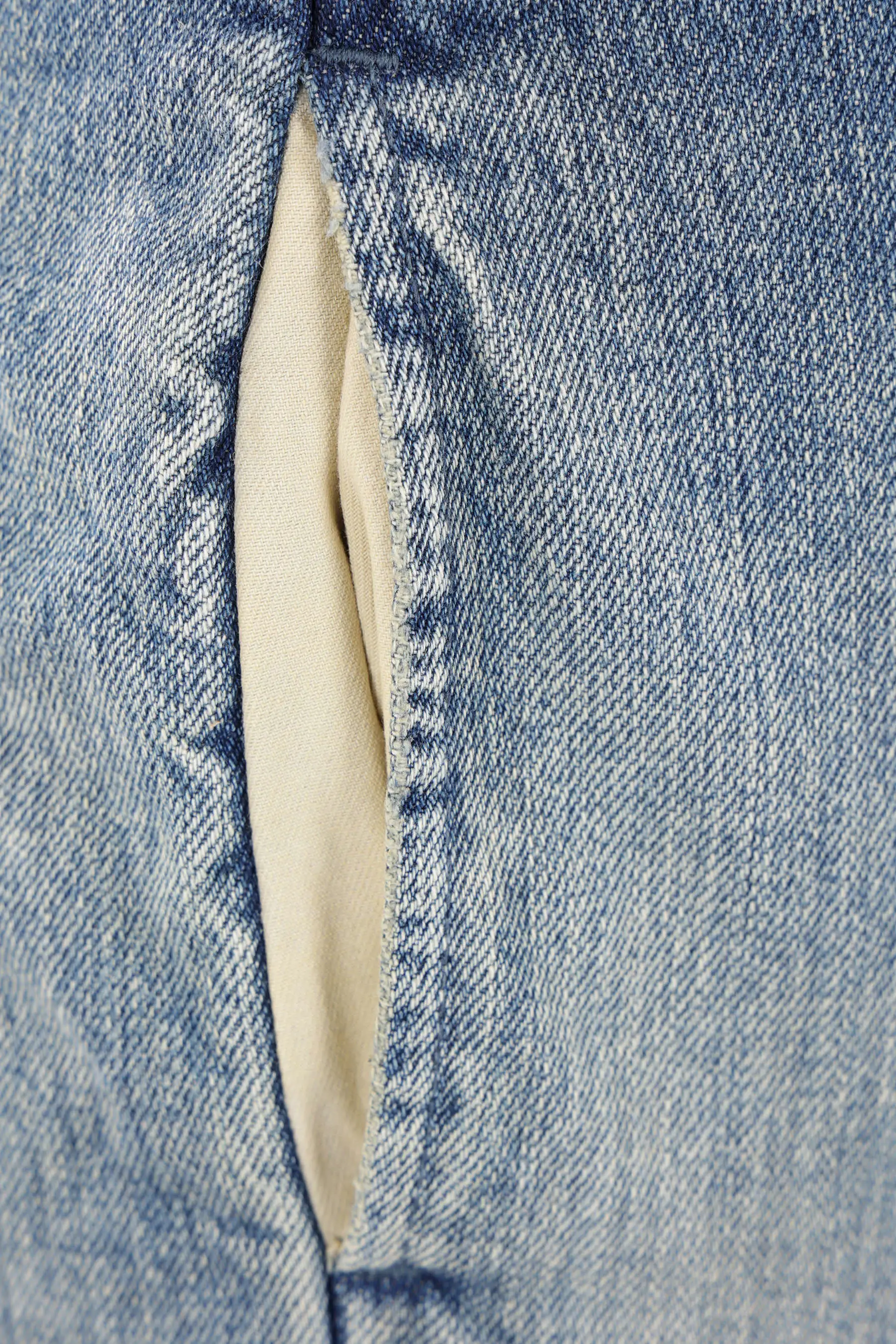 denim reconstructed jeans