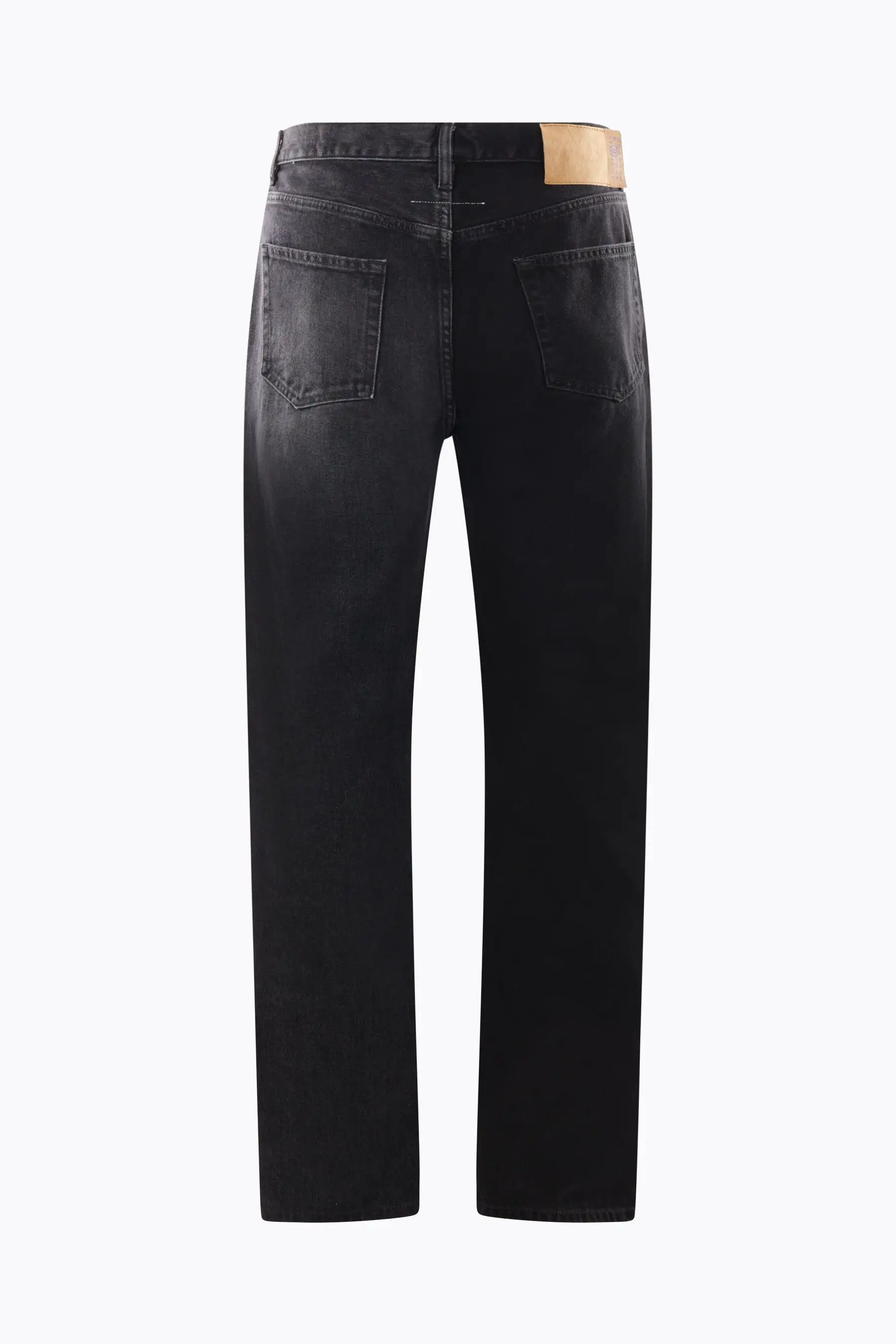 denim straight-leg jeans