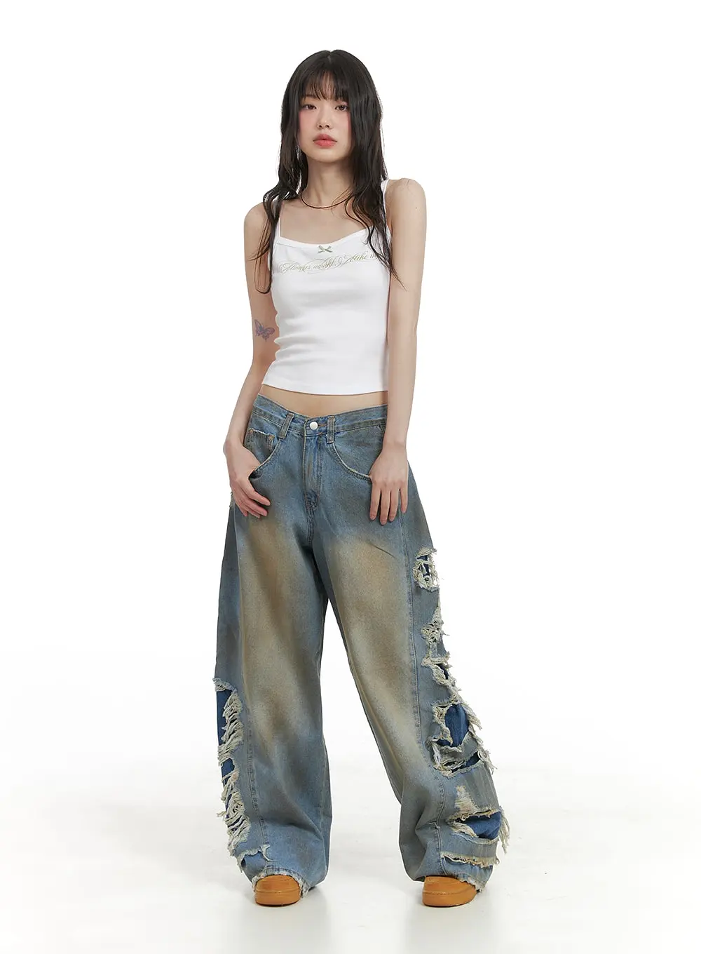 Destroyed Baggy Jeans CA411