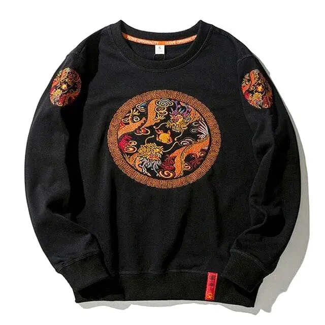 Dragon Embroidered Sweatshirt