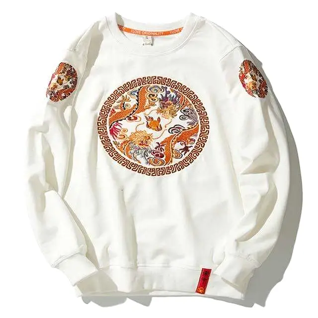 Dragon Embroidered Sweatshirt