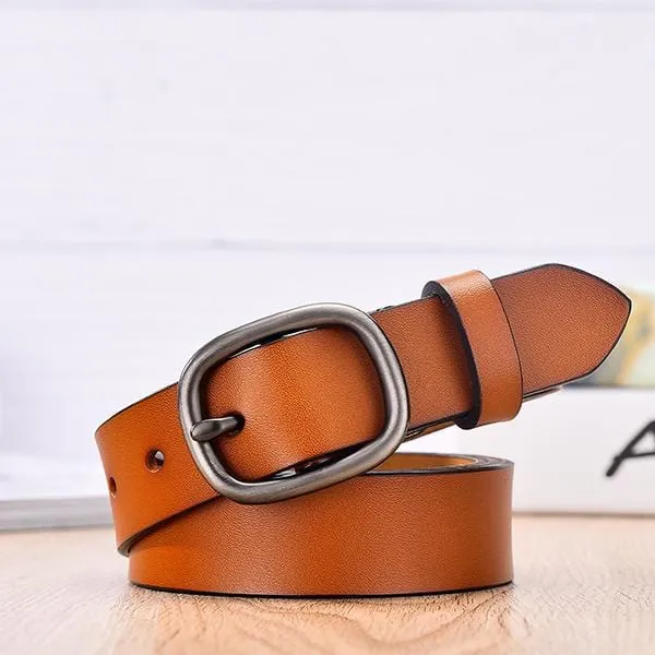 【DWTS】Women's Belt Fashion Women Female Belt Genuine Leather Belts For Women Female Belt Pin Buckles Fancy Vintage for Jeans