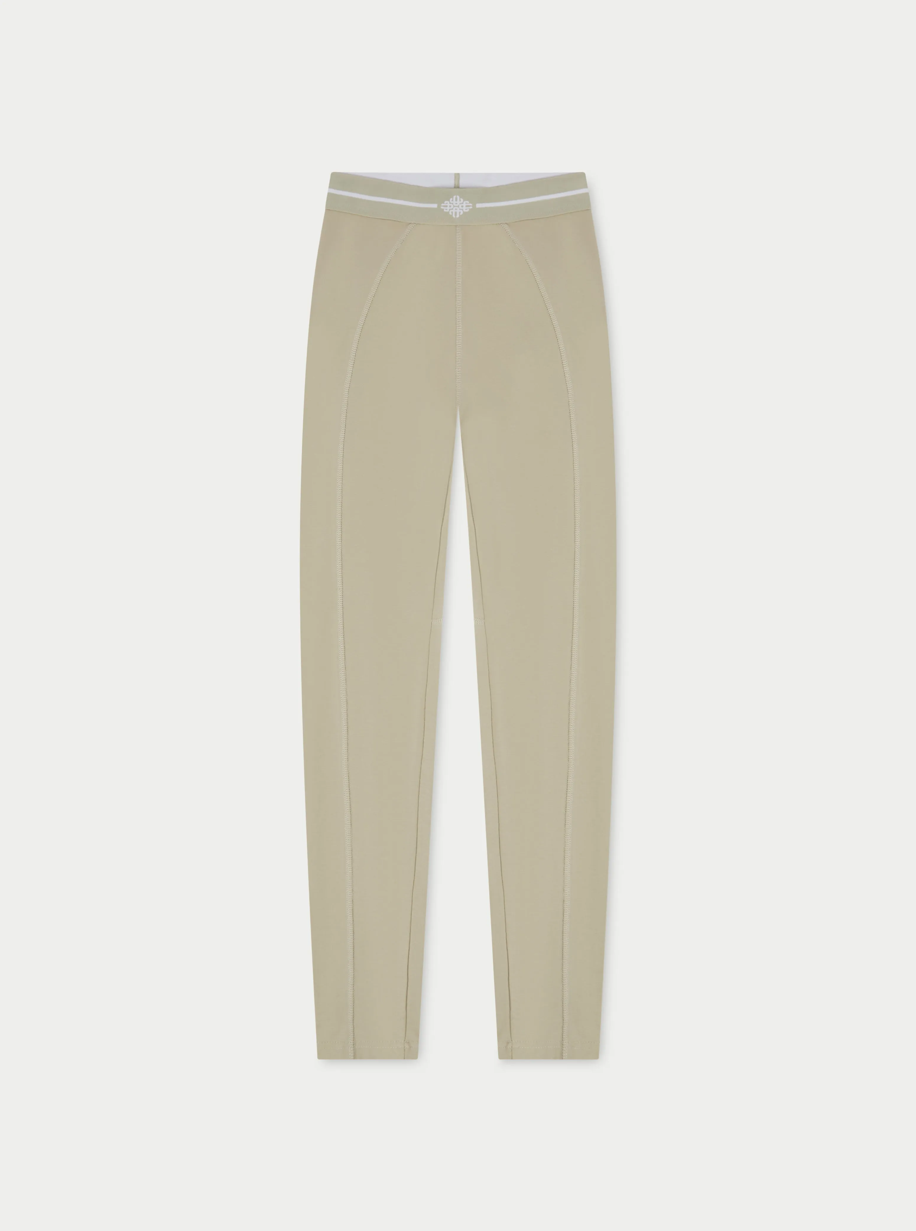 EMBLEM JERSEY LEGGINGS - BEIGE