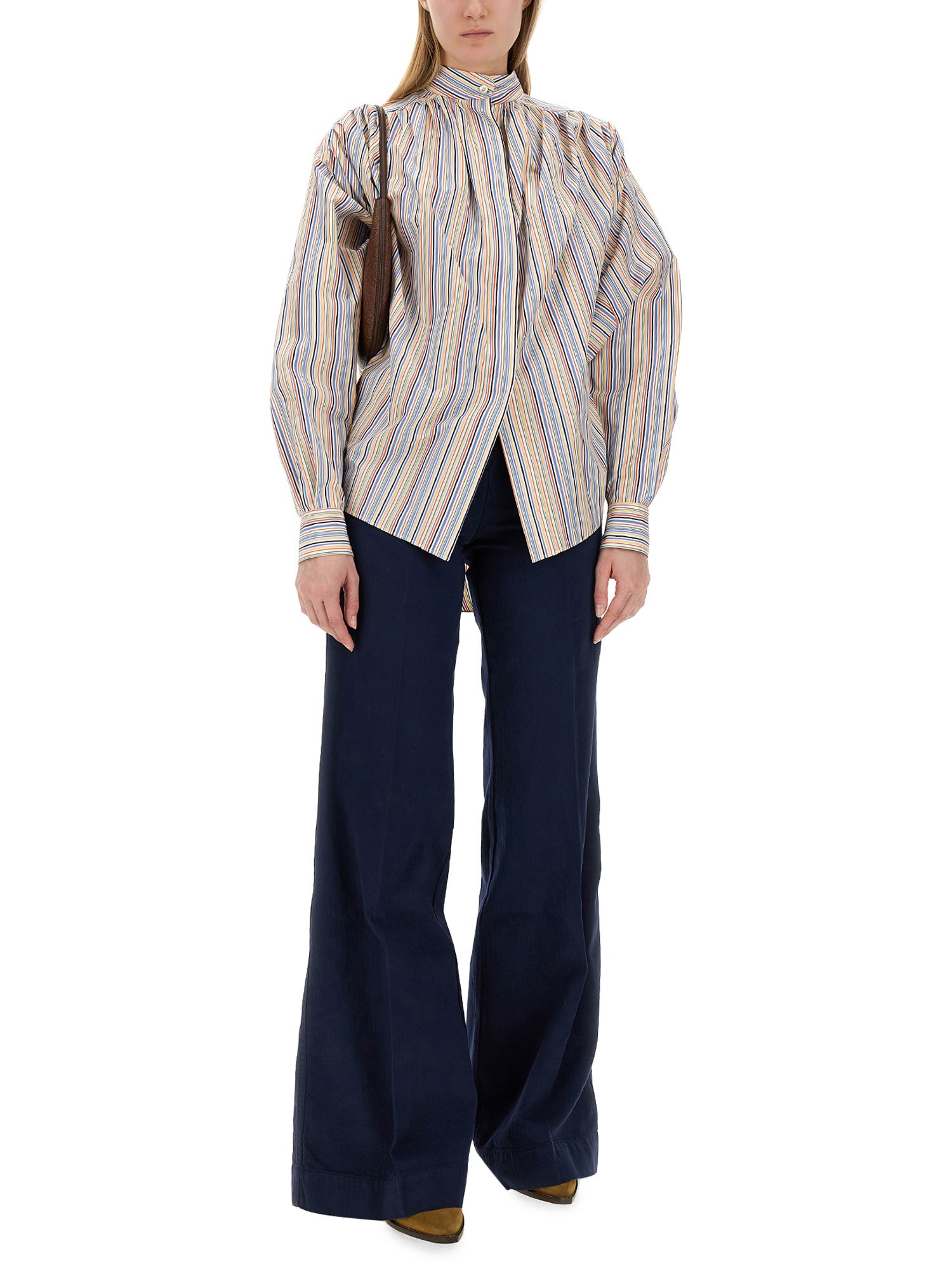 ETRO    FLARE FIT JEANS WITH PEGASUS BUTTONS