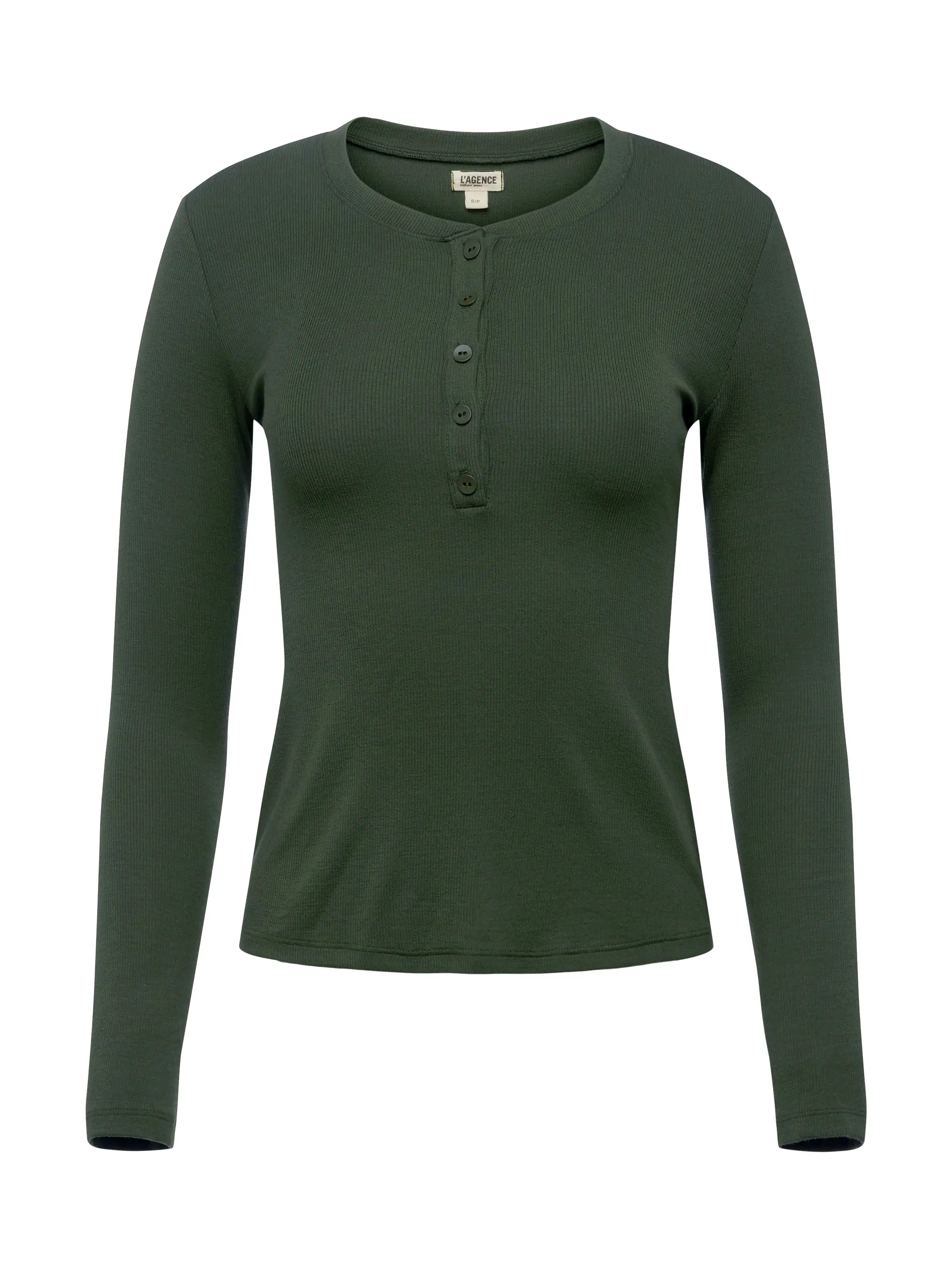 Faith Henley Tee 5641MMS Hunter Green