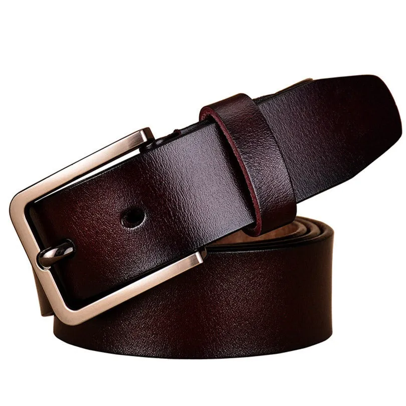 Fashion Genuine Leather Belts For Women Luxury Pin Buckle Belt