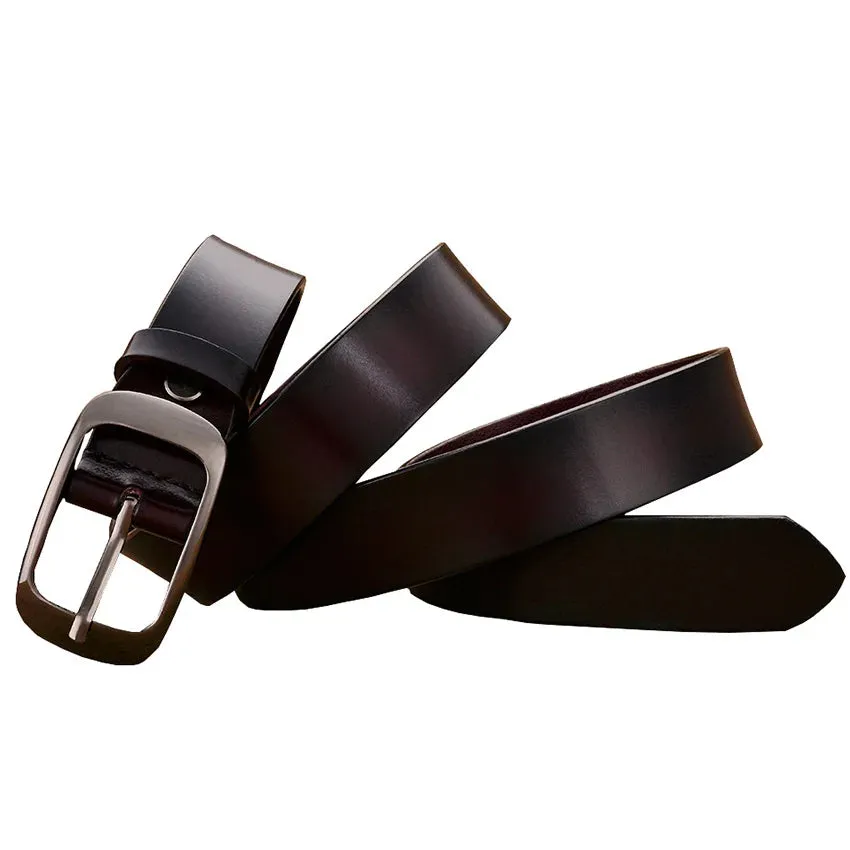 Fashion Genuine leather belts for women Quality Pin buckle