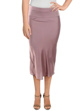 Free People Women's Normani Bias Cut Satin Skirt Pink Size 2