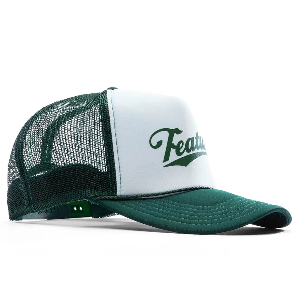 Frew Trucker Hat - Dark Green/White