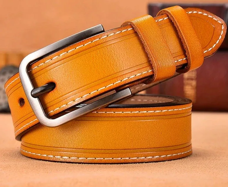 Genuine Leather Belts For Women Fancy Vintage