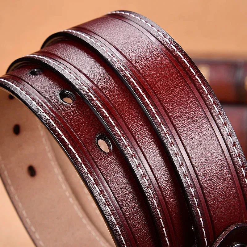 Genuine Leather Belts For Women Fancy Vintage