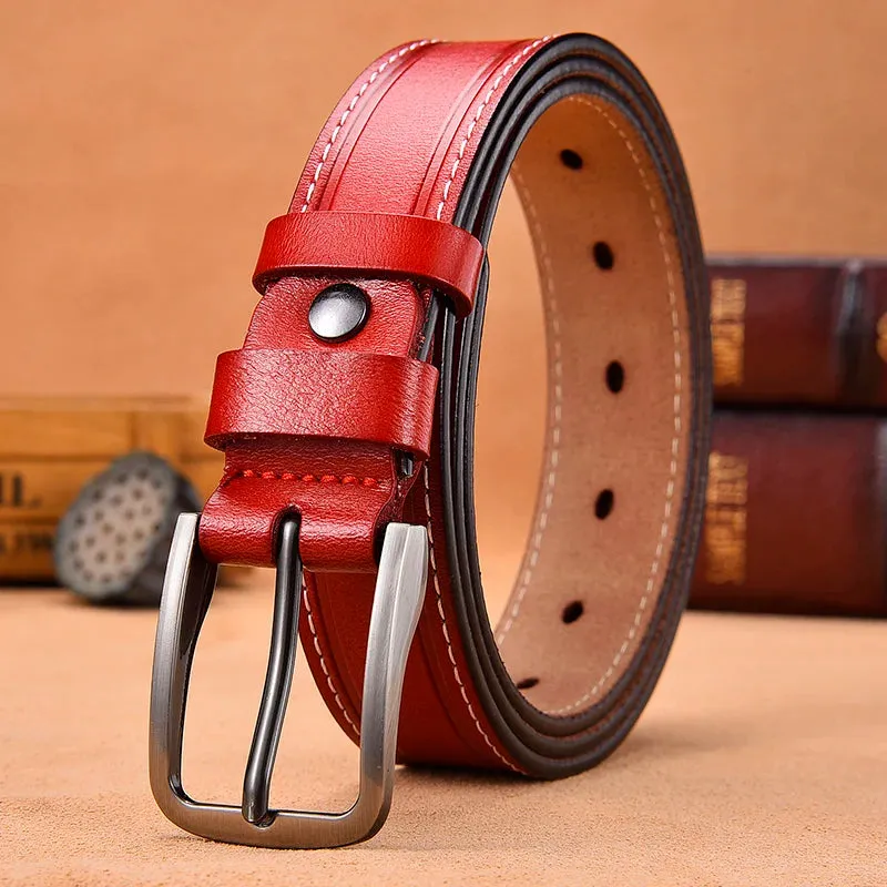 Genuine Leather Belts For Women Fancy Vintage