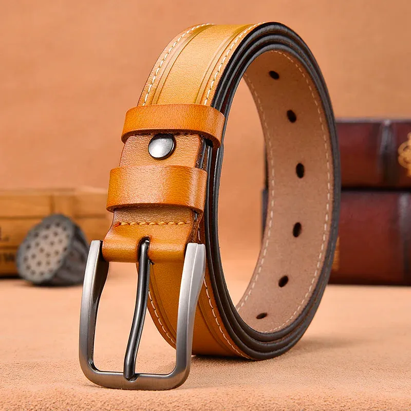 Genuine Leather Belts For Women Fancy Vintage