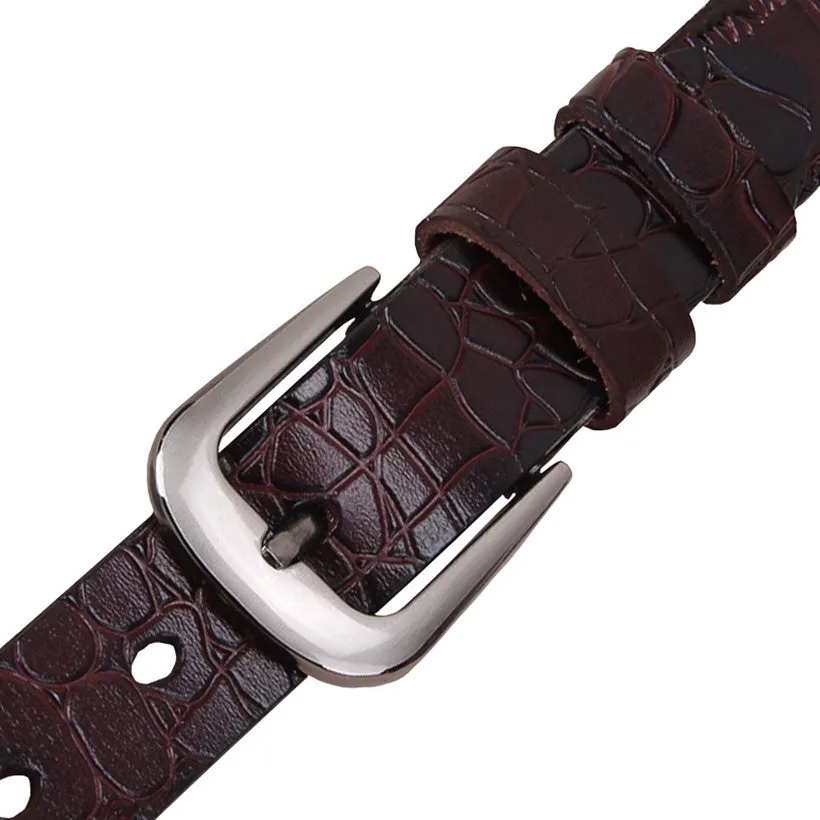 Genuine Leather Belts For Women Fashion Pin Buckle Woman Waist Belt