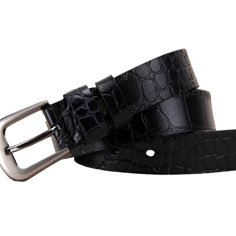 Genuine Leather Belts For Women Fashion Pin Buckle Woman Waist Belt