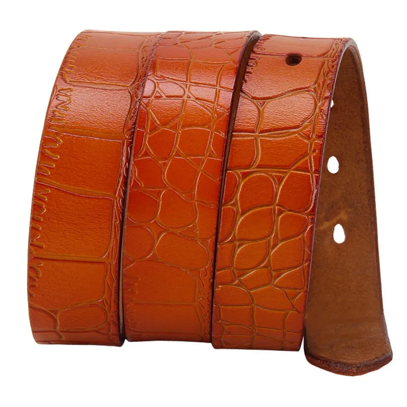 Genuine Leather Belts For Women Fashion Pin Buckle Woman Waist Belt