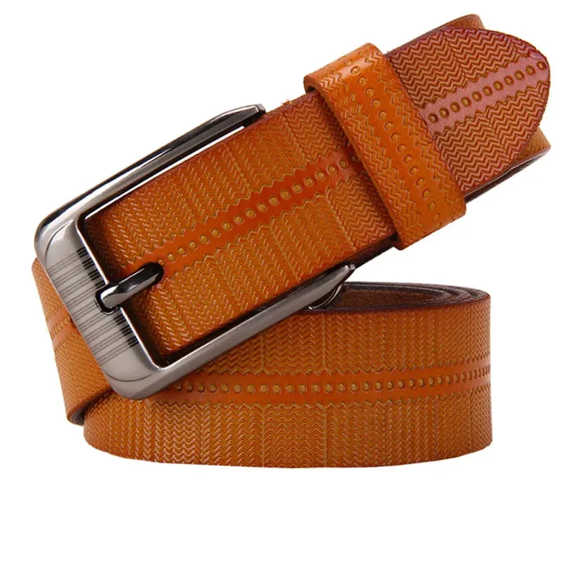 Genuine leather belts for women Fashion Pin buckle