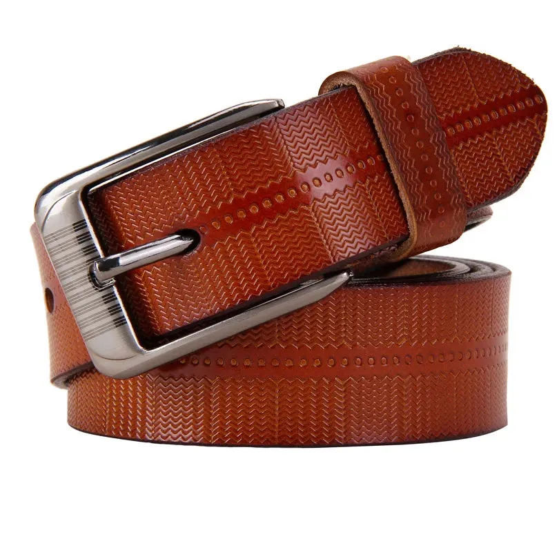 Genuine leather belts for women Fashion Pin buckle