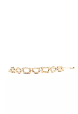 Gold Tone Brass Curb Solid Chain Waist Belt