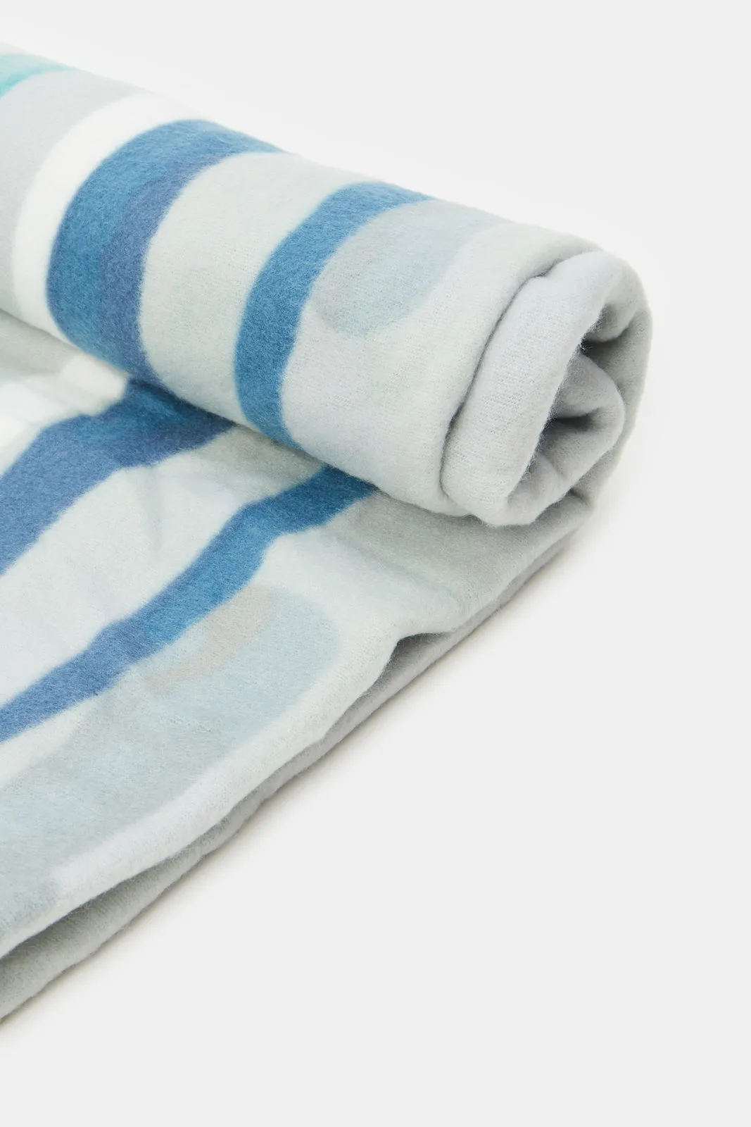 Grey Printed Fleece Blanket (Single Size)